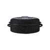 Granite Ware - 18-Inch Covered Oval Roaster - Speckled Black