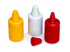 Joie Condiment Mini Squeeze Bottles with Nozzle Caps Set of 3