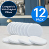 Essential Values 12-Pack Toddy Filter Replacement Coffee Filters - Reusable Coffee Filters
