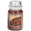 Village Candle Coffee Bean Glass Jar Scented Candle Large 21.25 oz Brown