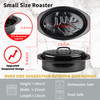 Granite Roaster Pan Small 13 Enameled Roasting Pan with Domed Lid