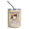 12 oz Stainless Steel Vacuum Tumbler One Piece Anime Mug with Lid and Straw