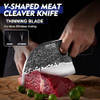 Topfeel 3PCS Hand Forged Butcher Knife Set High Carbon