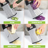 Cheese Grater With Container Box Grater Stainless Steel Kitchen Black