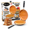 Gotham Steel Double Sided Pan The Perfect Pancake Maker - Ceramic Nonstick Copper Easy to Flip