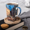 McIntosh Vincent Van Gogh Cafe Terrace At Night Fine Bone China 19.6 oz Grande Mug in Matching Gift