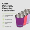 Klean Kanteen 10 oz Stainless Steel Cup - Drinkware Set - Stackable Reusable Cup - Great as Camping