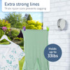 Minky Homecare Outdoor Retractable Clothesline - Heavy Duty PVC Coated Line - Energy and Space