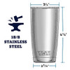 YETI Rambler 20 oz Tumbler Stainless Steel Vacuum Insulated with MagSlider Lid Black
