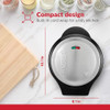 Holstein Housewares Stainless Steel 2 Section Omelet and Frittata Maker Non Stick Coating Easy