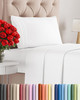Twin Size 3 Piece Sheet Set - Comfy Breathable and Cooling Sheets - White