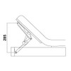 Rok Hardware Ratchet Headrest Fitting for Beds Desk Lids Drafting Tables and Drawing Boards Steel