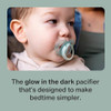 Tommee Tippee Night Time Pacifier, 6-18 Months, Symmetrical Silicone Baglet, BPA-Free Binkies
