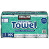 Kirkland Signature Premium Big Roll Paper Towels 12-roll, 160 Sheets Per Roll