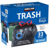 Kirkland Signature Drawstring Trash Bags - 33 Gallon - Xl Size - (90 count)