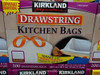 Kirkland Signature Drawstring Kitchen Trash Bags - 13 Gallon, 200 Count
