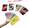 Mattel Games Giant UNO Card Game for Kid, Adult & Families, Color Blind Accessible
