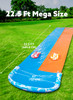 JOYIN 22.5ft Water Slides and 2 Bodyboards, Lawn Water Slide Summer Slip Waterslides Water Toy