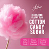 The Candery Cotton Candy Floss Sugar 32oz (2-Pack) Includes Raspberry Blue and Strawberry Plastic