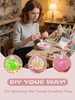 DIY Stress Ball Making Kit-Easy DIY- 10 TPR Skins, 13 Fillers, 14 oz Slime, 7 oz Clay