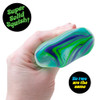 Schylling NeeDoh Nice Cube Swirl - Sensory Toy with a Super Solid Squish - Unique - SWNCBNDBLG