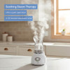 Beurer SI30 Steam Inhaler for Sinus Congestion Allergies Drug Free Quick 3 5 Minute Setup Ultra Quiet Face Steamer with