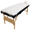 Body Linen Abundance Deluxe Quilted Fleece Massage Table Pad Set Includes Face Cradle Cover Table Pad Microfiber Fleece
