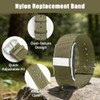 CKONXE Replacement Band Compatible with Hume Health Band Adjustable Soft Woven Nylon Loop Clasp Buckle Closure Strap