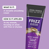 John Frieda Frizz Ease Secret Weapon Touch Up Cr me Anti Frizz Styling Cream for Smooth Frizz Prone Hair 4 Oz