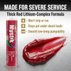 Mystik JT 6 High Temp Grease Tubes for Grease Gun Multi Purpose Red Lithium Complex NLGI 2 Wheel Bearing Grease 14 oz
