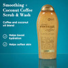 OGX Smoothing Coconut Coffee Body Scrub 19 5 fl oz
