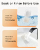 oneisall Cat Water Fountain Filters Replacement 4 Pack for 67oz 2L Stainless Steel Fountain Easy to Install and Clean