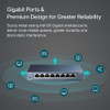 TP Link 8 Port Gigabit Ethernet Network Switch Ethernet Splitter Plug Play Fanless Sturdy Metal w Shielded Ports