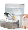 Wireless Cat Water Fountain No Filters Wastewater Separation FEELNEEDY Stainless Steel Bowl 3 5L Pet Water Fountain for