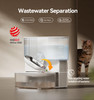 Wireless Cat Water Fountain No Filters Wastewater Separation FEELNEEDY Stainless Steel Bowl 3 5L Pet Water Fountain for