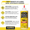 HARRIS Boric Acid Roach and Silverfish Killer Powder w/Lure for Insects 16oz