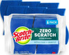 Scotch-Brite Zero Scratch Scrub Sponge, 6 Pack