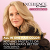 LOreal Paris Excellence Crème Permanent Hair Dye, Triple Care Hair Color with Hyaluronic Acid for 100 Gray Coverage, 4