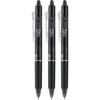 PILOT FriXion Clicker Erasable Pens, Fine Point 0.7 mm, Black Ink, 3-Pack