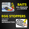 Raid Double Control Small Roach Baits, Plus Egg Stoppers, Child Resistant, For Indoor Use, Kills Roaches for 3 Months,