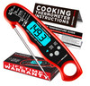 Alpha Grillers Instant Read Meat Thermometer Digital, Cooking, Food, Grill