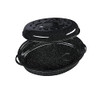 Granite Ware Covered Oval Roaster, 10 lb Capacity - Speckled Black