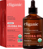 Cliganic Organic Jojoba Oil, 100 Pure Cold Pressed for Face & Hair, 4oz