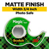 Scotch Magic Tape, 3 Dispensered Rolls, 3/4 x 300 Inches, Clear