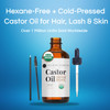 Kate Blanc Cosmetics Castor Oil Organic for Hair, Lashes, Face, Skin 2oz