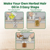 Foodherbs Premium Herbal Hair Oil Mix with 18 Ayurvedic Herbs for Natural Growth 2x Long Hair Strong Roots Fuller