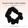 Kitsch Satin Scrunchies for Women For All Hair Types - Black, 5pcs