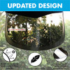 Millennial Essentials Sun Visor Hat Cap UV Protection - Premium Adjustable Solar Headband Face Shield Black/Mirror