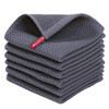 Homaxy 100 Cotton Waffle Weave Kitchen Dish Cloths 6-Pack, Dark Grey
