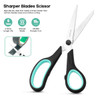 iBayam 8.5 Heavy Duty Scissors All Purpose for Office School Crafts Sewing